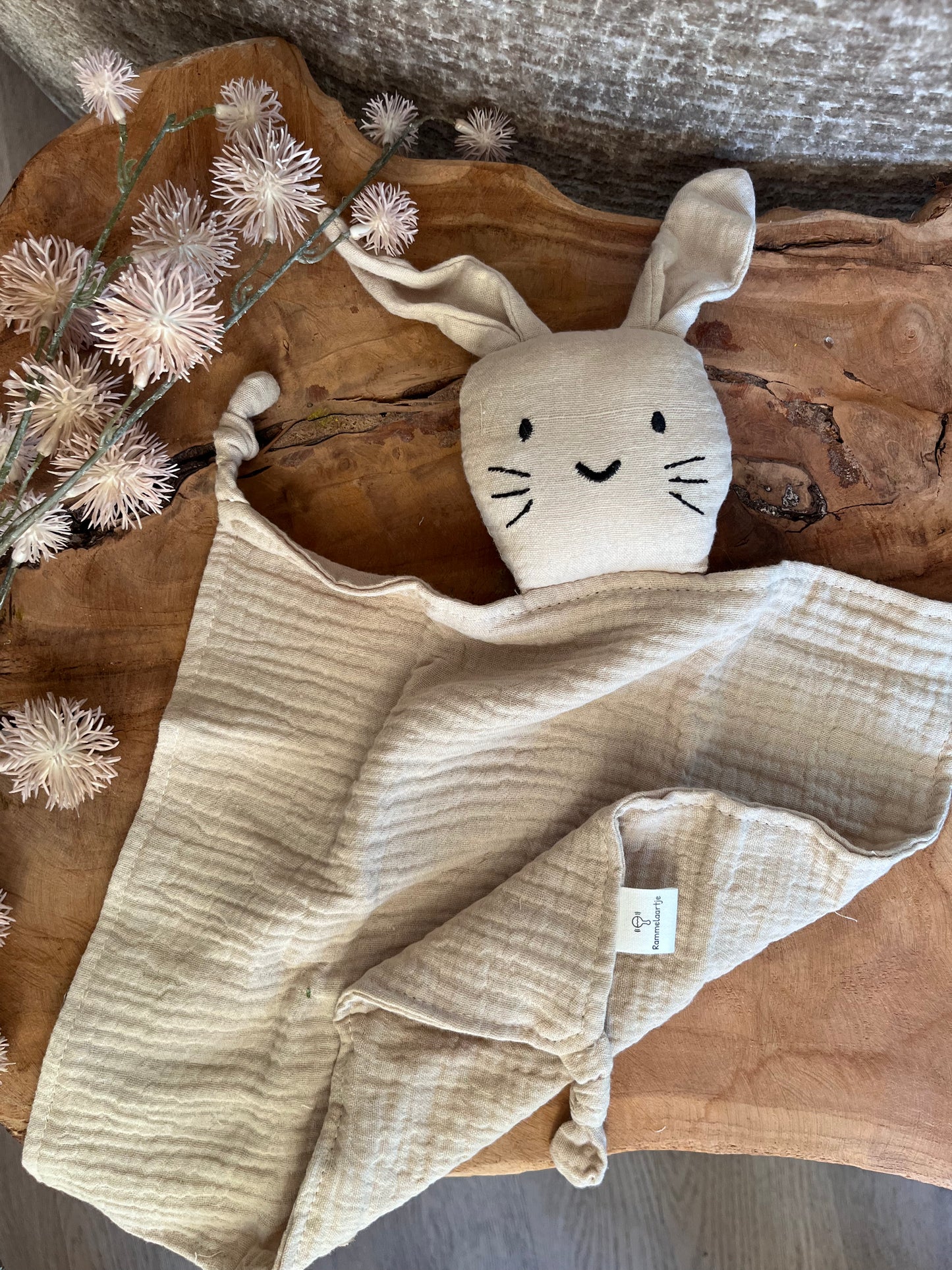 Hydrofiele knuffel konijn - Beige