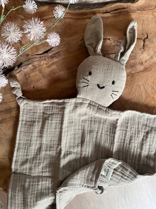 Hydrofiele knuffel konijn - zand