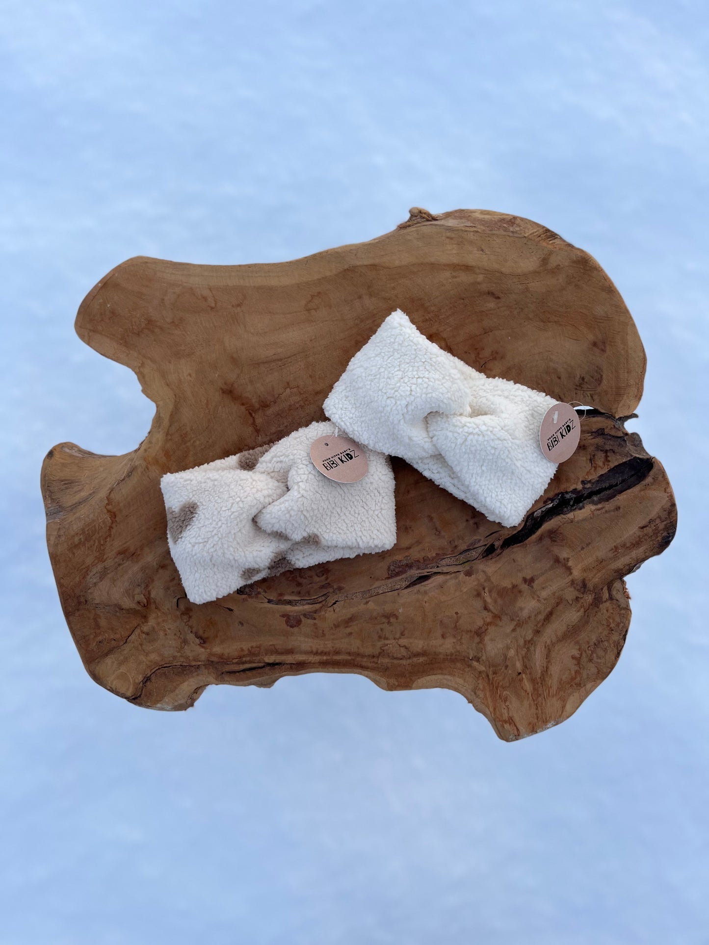 Teddy Twist Haarband - Creme/Hartjes