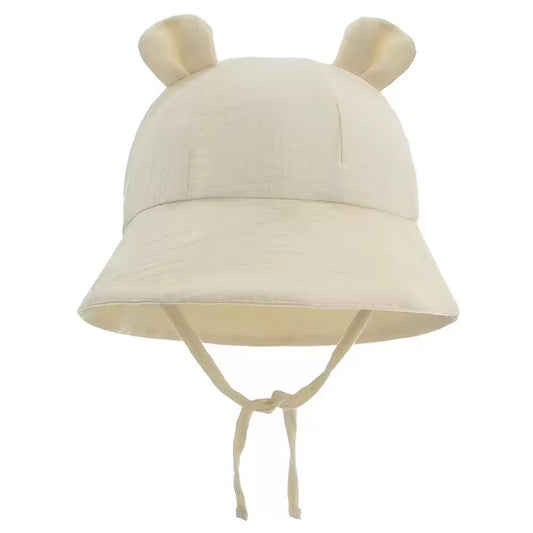 Hydrofiele zonnehoed voor baby - Beige