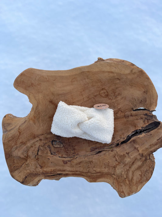 Teddy Twist Haarband - Creme