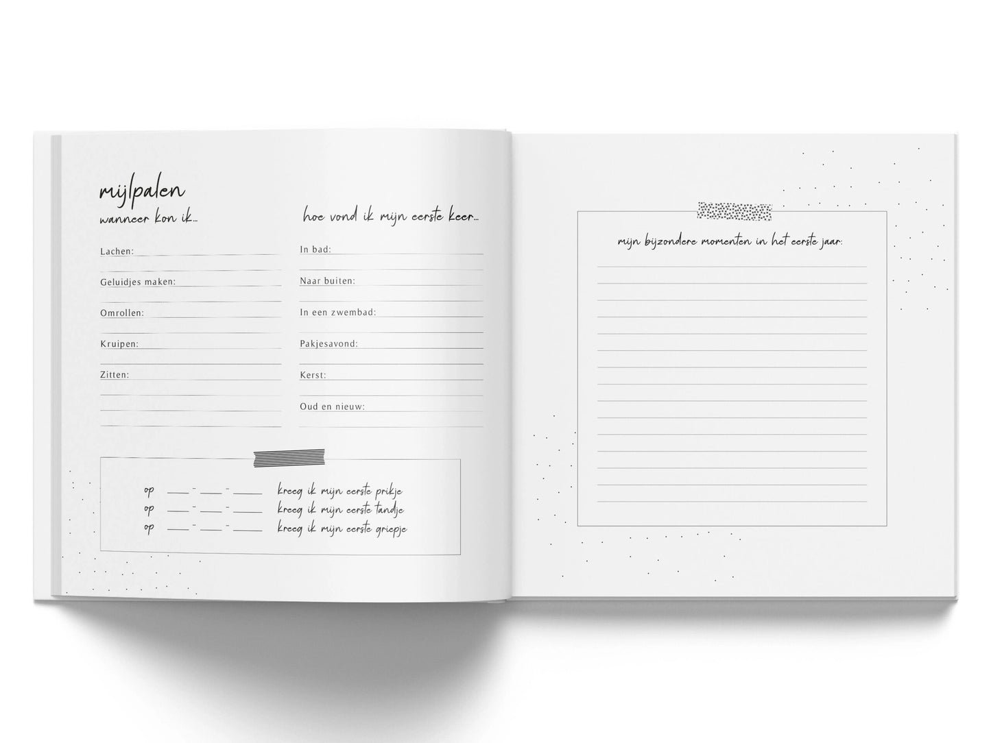 Invulboek - mijn eerste jaar